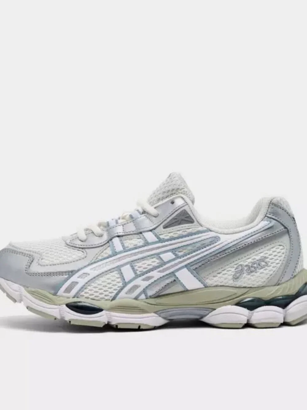Women's ASICS GEL-NYC 2055 Shoes - Cream Dolphin Grey 1203A542 107 - Picture 8 of 14